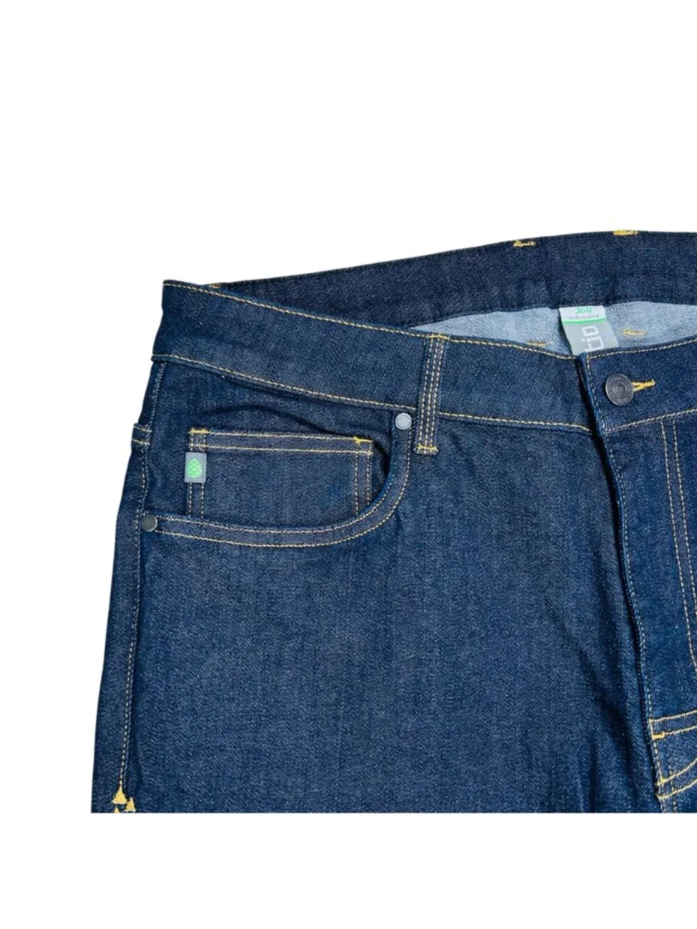 STIO 36R Men Rivet Jean Dark Denim Streetwear Work Business Casual